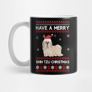 Shih Tzu Have A Merry Xmas Ugly Christmas Mug